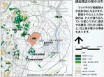銀座周辺の緑の分布