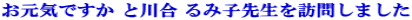 �����C�ł��� �Ɛ썇 ��ݎq�搶��K�₵�܂���